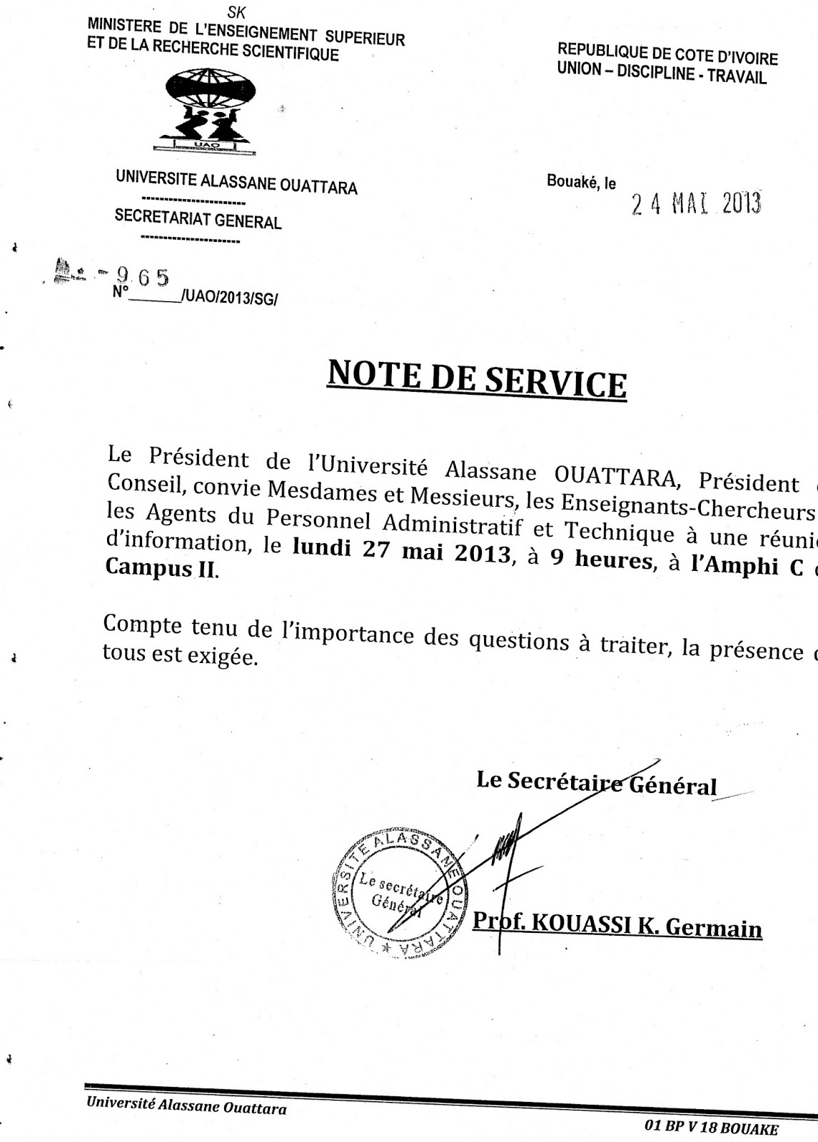 note d interim gratuit